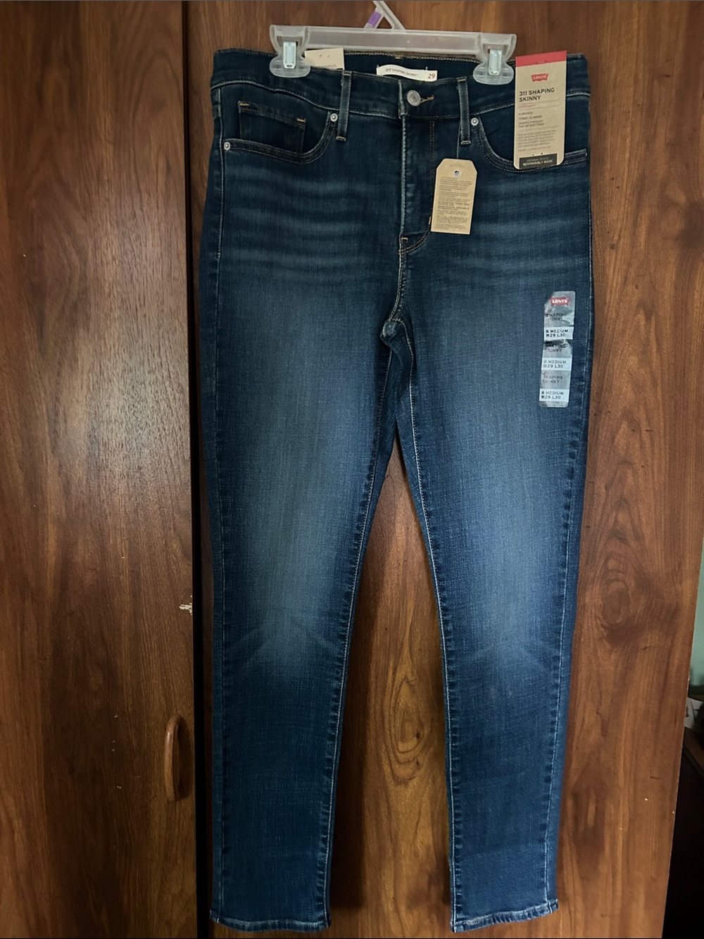 Levi's Men's Skinny Jeans in Dark Blue Wash